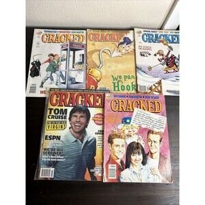 CRACKED Magazine 1980’s Lot of 6 Vintage - Star Trek - Terminator - Tom Cruise